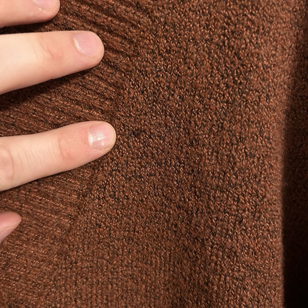 A.N.A‎ A New Approach Women's V Neck Sweater Rust Burnt Orange Size Large - Picture 5 of 7